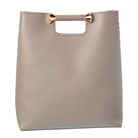 Alaïa Bobine Leather Tote, Grey - Picture 2 of 4